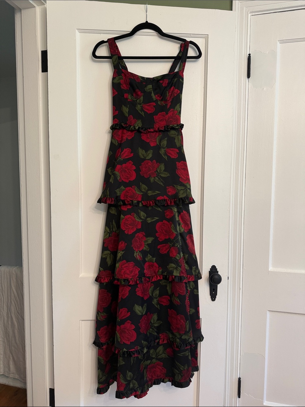 Lady Corset Dress - Show Me Your Mumu - Red and Black Roses